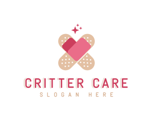 Heart Care Bandage logo design