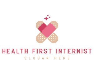 Heart Care Bandage logo design