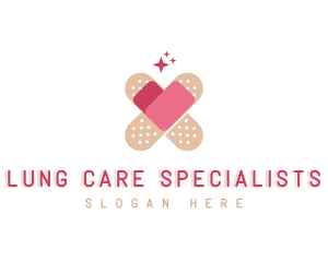 Heart Care Bandage logo design