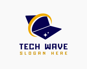 Electronic Laptop Computer logo design