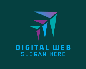 Web - Digital  Web Arrow logo design