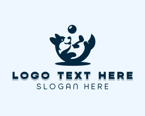 Dog Grooming - Corgi Dog Training logo design