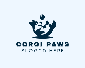 Corgi Dog Training logo design