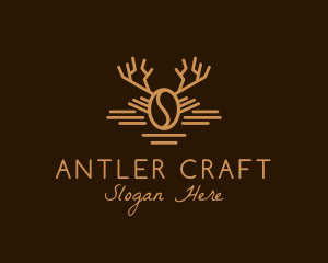 Antler Coffee Bean logo design