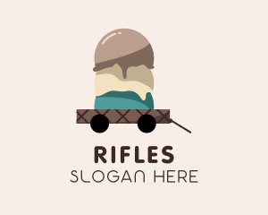 Ice Cream Dessert Delivery Logo