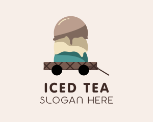 Ice Cream Dessert Delivery logo design