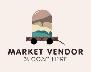 Vendor - Ice Cream Dessert Delivery logo design