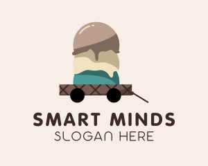 Food Cart - Ice Cream Dessert Delivery logo design