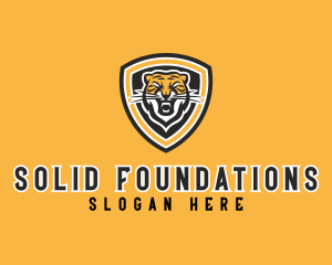 Sports Tiger Shield Logo