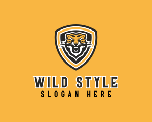Sports Tiger Shield logo design