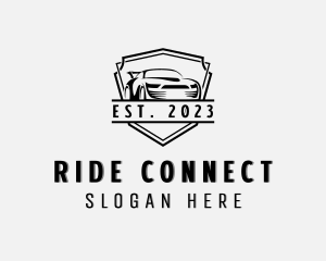 Rideshare - Racing Car Transportation logo design