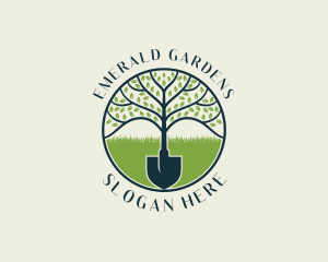 Shovel Plant Yard logo design