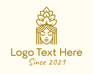 Lager - Malt Woman Farmer logo design