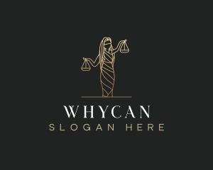Equality - Justice Scale Woman logo design