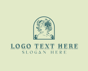 Fashion - Floral Woman Skincare logo design