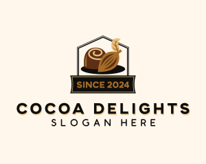 Chocolate Cocoa Snack logo design