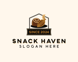 Chocolate Cocoa Snack logo design