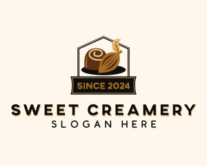 Chocolate Cocoa Snack logo design