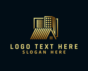 Construction - Luxury Roof Real Estate logo design