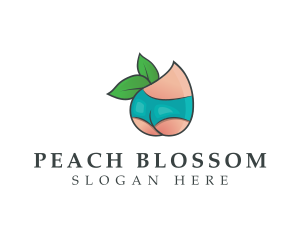 Peach - Erotic Peach Undies logo design