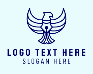 Tutorial - Eagle Pen Professional Writer logo design