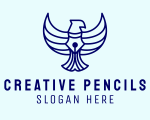 Eagle Pen Professional Writer  logo design