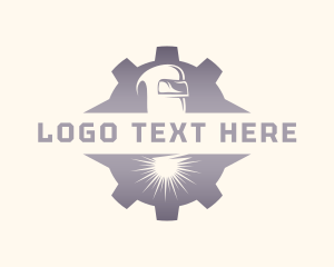 Cog Wheel - Metal Gear Welding Helmet logo design