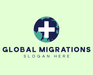 Global Health Cross  logo design