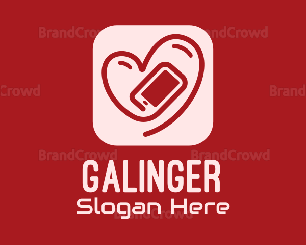 Online Dating Mobile App Logo