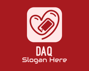 Romantic - Online Dating Mobile App logo design