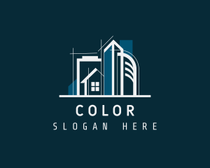 Residential Building Architecture Logo