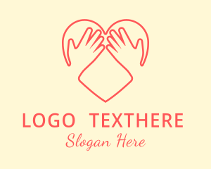 Outreach - Hand Holding Heart logo design