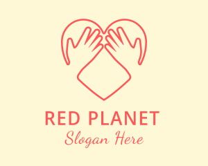 Hand Holding Heart logo design