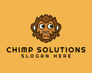 Cartoon Wild Monkey logo design