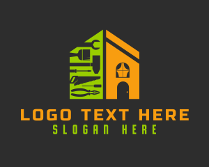 Roofing - Residence Maintenance Tools logo design