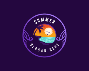 Vacation Beach Resort logo design