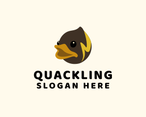 Duckling - Duckling Lightning Bolt logo design