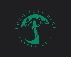 Retreat - Female Tree Beauty logo design