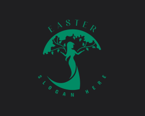 Arborist - Female Tree Beauty logo design