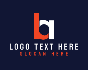 Letter Ba - Modern Letter BA logo design