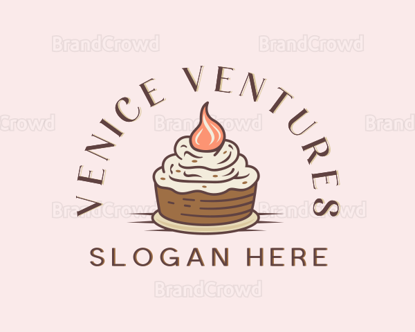 Sweet Cupcake Pastry Logo