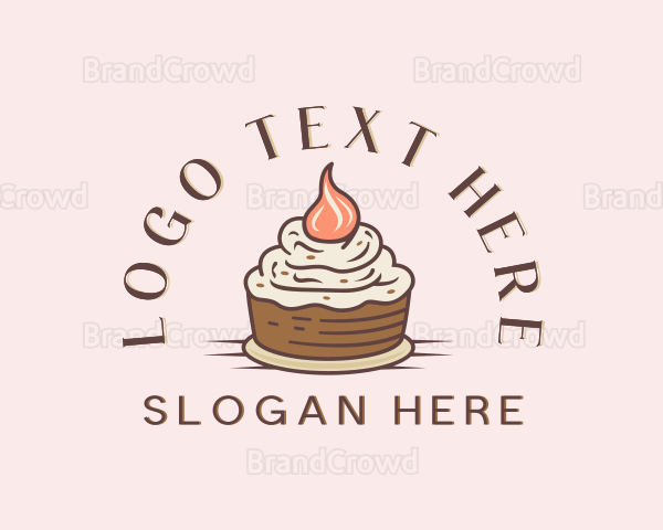 Sweet Cupcake Pastry Logo