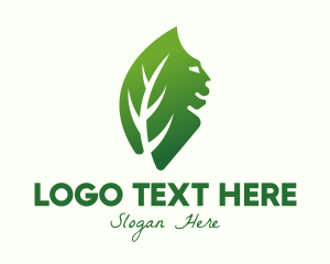 Gradient - Green Lion Leaf logo design