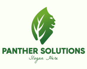 Green Lion Leaf logo design