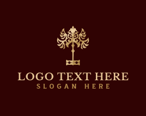 Flourish - Key Wings Luxury logo design