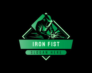 Welder Fabrication Workshop logo design