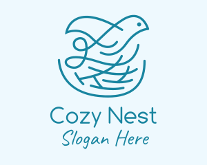 Nest - Nature Bird Nest logo design