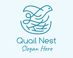 Nature Bird Nest  logo design