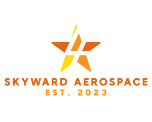 Aerospace - Modern Tech Star Number 4 logo design