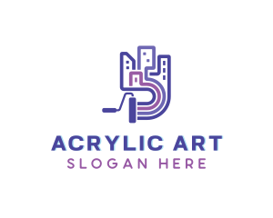 City Building Paint logo design